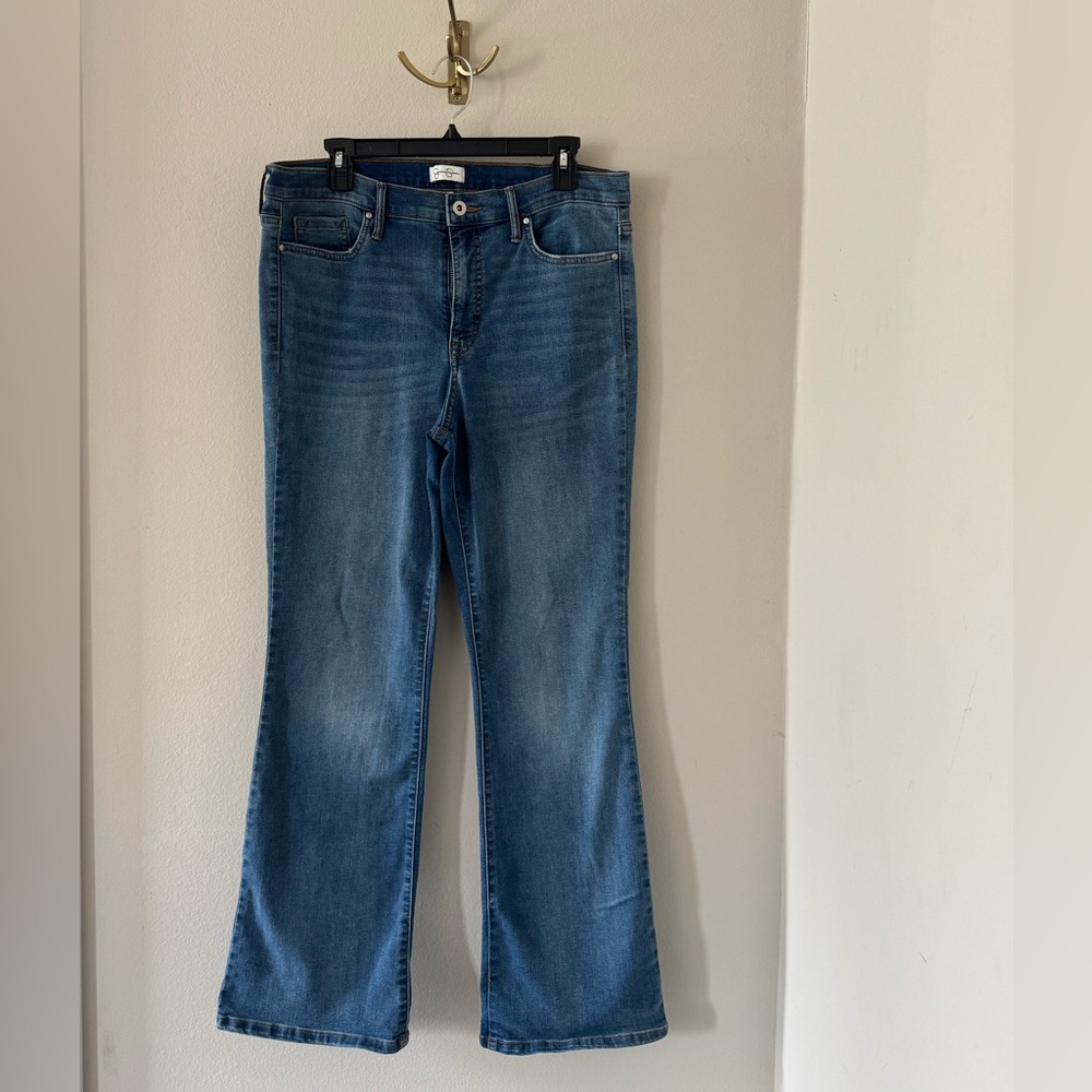 Jessica Simpson Blue Flare Wide Leg Jeans